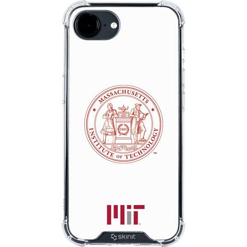 Massachusetts Institute of Technology MIT White Logo iPhone 16e Clear Case